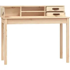 vidaXL Schreibtisch 110x50x93 cm Massivholz Kiefer