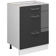 Vicco Küchenunterschrank R-Line 60 cm Weiß, Anthrazit Schublade
