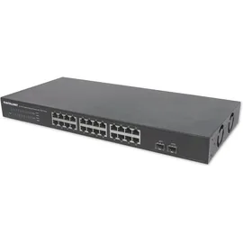 Intellinet Network Solutions Intellinet 12-Port Gigabit Ethernet Switch m. 2 SFP-Ports + Schwarz