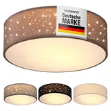 monzana Sternenhimmel 1-flammig 30 cm taupe rund