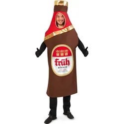 Früh Kölsch Bierflasche Herrenkostüm - Einheitsgroesse-M-XL