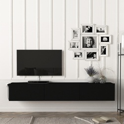 Fernsehschrank Vihti 180x31x29,5cm Schwarz