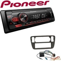 Pioneer 1-DIN Autoradio USB AUX Android Einbauset für Skoda