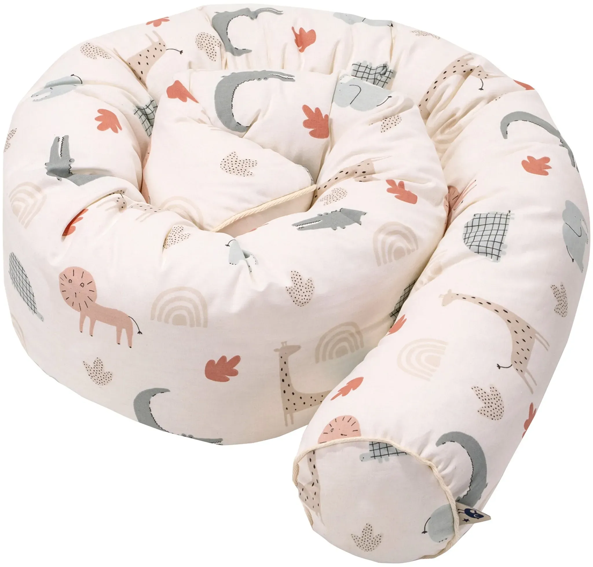 Julius Zöllner Bettschlange Organic Cotton 180 cm, weiss