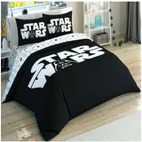 derya home Tac Star Wars Glow Lizenziertes Bettbezug-Set für Doppelbett, leuchtet im Dunkeln, Baumwolle, Schwarz