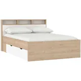 Andas Tvilum Bett 140x200cm Ikast Holzoptik Braun Eiche