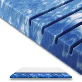 AM Qualitätsmatratzen Gelschaum, Weiß, Textil, Uni, Füllung: Viskoelastischer Kern, Rechteckig, 80x200 cm, Oeko-Tex® Standard 100, Bezug rundum abnehmbar, Schlafzimmer, Matratzen Shop, Matratzenzubehör, Topper