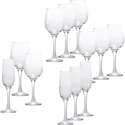 neuetischkultur Gläserset 12-teilig Wein- und Sektgläser, Weingläser, Transparent
