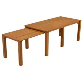 Merxx Ranzano Set 9-tlg. Flex-Ausziehtisch 185 x 90 cm beige inkl. Sitzkissen