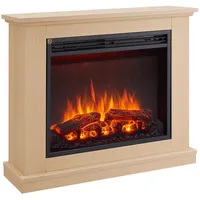 Elektrokamin Balderia Phanos, Hellbraun, Metall, 82x69x25 cm, Fernbedienung, Flammeneffekt separat schaltbar, Überhitzungsschutz, Thermostat, Dimmer, Freizeit, Heizen & Kühlen, Elektrokamine
