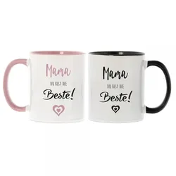 Keramiktasse "Mama, du bist die Beste!"