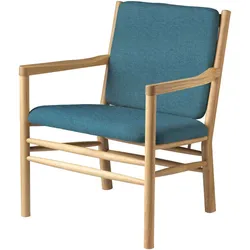 FDB Møbler J147 Sessel, eiche natur / grün