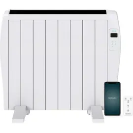 Cecotec Flachheizkörper mit Wi-Fi-Steuerung ReadyWarm 1800 Thermal Connected. 1200 W, 8 Rippen, LED-Bildschirm, Fernbedienung, programmierbarer Timer, Temperaturwahl, 15 m2 Abdeckung
