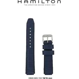 Hamilton Textil Khaki Field Quartz Band-set Kunststoff-blau-18/16 H693.683.102 - blau