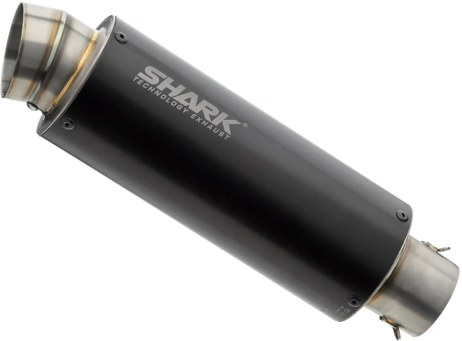SHARK EXHAUST SRC 4 Aluminium eloxiert schwarz, schwarz