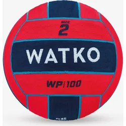 Wasserball Water Polo Größe 2 - WP100 rot/blau EINHEITSGRÖSSE