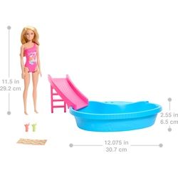 Barbie Barbie Pool w/ Doll Refresh