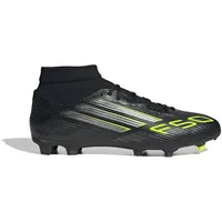 adidas F50 League Mid FG/MG Core Black/Iron Metallic / Lucid Lemon 48
