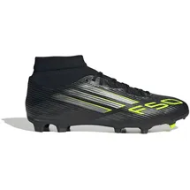 adidas F50 League Mid FG/MG Core Black/Iron Metallic / Lucid Lemon 48
