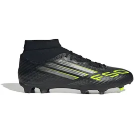 adidas F50 League Mid FG/MG Core Black/Iron Metallic / Lucid Lemon 48