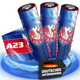 3 x Wilhelm A23 Alkaline Batterie MN21, V23GA, 23A 12V Ø10,0 x 28,3mm NEU!