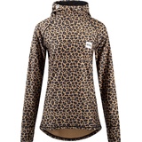 Eivy Icecold Hood Top Yoga Shirt, Leopard, XS