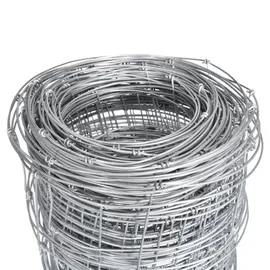 vidaXL Gartenzaun 50 x 125 cm Silber/Verzinkt