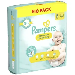 Pampers® Windeln premium protectionTM Größe 2 76ST für Neugeborene (0-3 Monate)