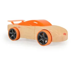 Moni Spielzeugautos Mini aus Buchenholz verschiedene Modelle, ab 4 Jahre orange