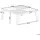 Beliani Beistelltisch 70 x 70 x 33 cm Hellbraun