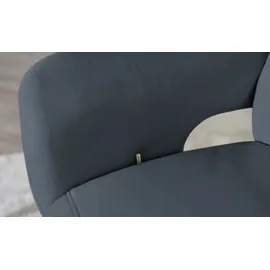 HIMOLLA Relaxsessel Leder 83 x 107 x 88 cm Blau mit Relax-Funktion