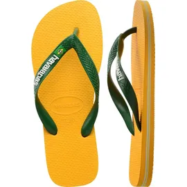 havaianas Brasil Logo Gelb 35