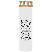 HS Candle Grabkerze GK-03859 (1-tlg), Grabkerze Brenndauer 170 Stunden mit Motiven