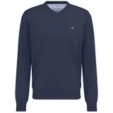 FYNCH-HATTON Pullover V-Ausschnitt Blau L