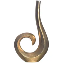 FineBuy FineBuy, Vase Vase Blumenvase 47 cm Aluminium Spirale Tischvase Wohndeko Dekovase