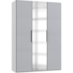Kleiderschrank FRESH TO GO „Level“ Schränke Gr. B/H/T: 150 cm x 216 cm x 58 cm, 3 St., weiß (weiß, light grey) Kleiderschränke mit Spiegeltüren
