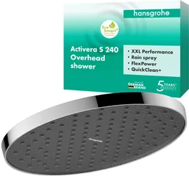 Hansgrohe Activera S Kopfbrause 240 1 Strahlart, wassersparend+ EcoSmart+, 28057000,