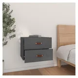 vidaXL Nachtschrank NA 50 x 36 x 40 cm Grau