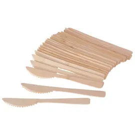 Gräwe Einwegmesser Bambus 25 St. 16,5 cm