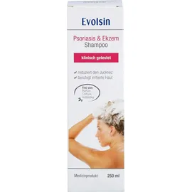 Evolsin Evolsin® Ekzem & Psoriasis Shampoo bei Schuppenflechte, Ekzemen &Neurodermitis auf kopfhaut & Körper I OHNE KORTISON I Medizinprodukt I Bei Neurodermitis & Schuppenflechte Kopfhaut