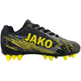 Jako J-SFG Stepover Fussballschuh, Jet Black Neon Yellow, 39 EU