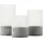 Brilliant Bougie LED-Kerzen 3 St. grau