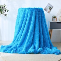 Menkala Plüsch Kuscheldecke Blau Flauschige Kunstfelldecke Weiche Felldecke Warm Plüschdecke Kuschelige Fellimitat Fleecedecke Wohndecke Fluffy Blanket üBerwurfdecke Couchdecke Tagesdecke 130x160