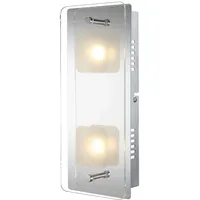 GLOBO LED Wandlampe Wandleuchte Wohnzimmerleuchte Schlafzimmerlampe Flurleuchte, Metall Glas