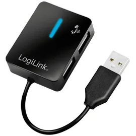 Logilink USB 2.0 Hub 4-Port Smile 4 Port Schwarz