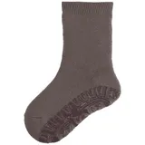 Sterntaler Fli Fli SOFT uni - Unisex Fliesen Flitzer einfarbig - warme Kinder Stoppersocken mit Innenfrottee - bequeme, hautsympathische Kinder Strümpfe mit Anti-Rutsch-Sohle, braun melange, Größe 30 - 30