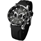 Vostok Europe VK64-515A523 Damen-Chronograph Undine mit 3 Armbändern Schwarz - Schwarz/Schwarz