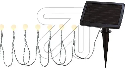 LED-Solar-Lichterkette Balls White 20flg. 477-58