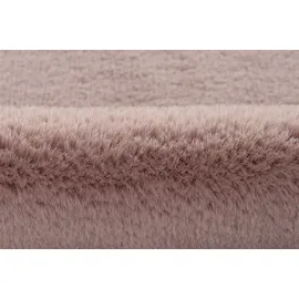 Kayoom Hochflor-Teppich KAYOOM "Cosy Sheepskin 525", puderrosa, B:60cm H:25mm L:90cm, Polyester, Teppiche, Fell Kannichen Haptik, weich kuschelig