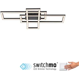 just light. LED-Deckenleuchte Iven Schwarz 65 x 34,8 cm